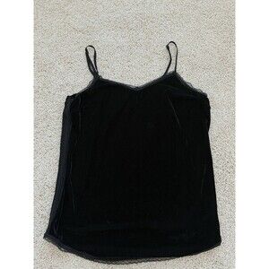 WhoWhatWear Women’s LG Velvet Lace Trim Fairy‎ Grunge Top Whimsigoth Romantic